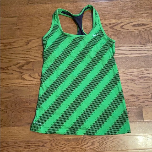 Nike Dri-fit Mesh Back Racerback Shelf Bra Tank - Picture 3 of 8